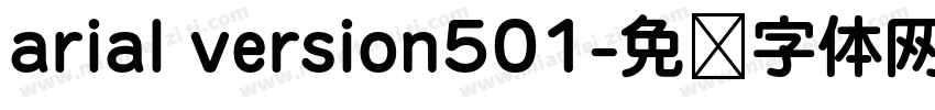 arial version501字体转换